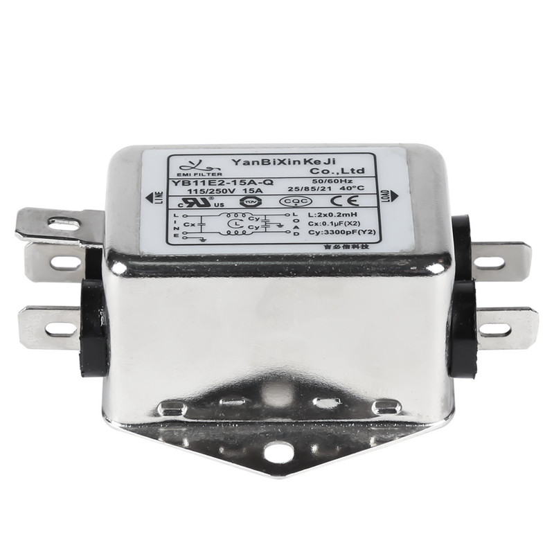 de Passieve Filter van de de Machtslijn van de de Enige Fasefilter van 220V 15amps yb-e voor Elektromateriaal