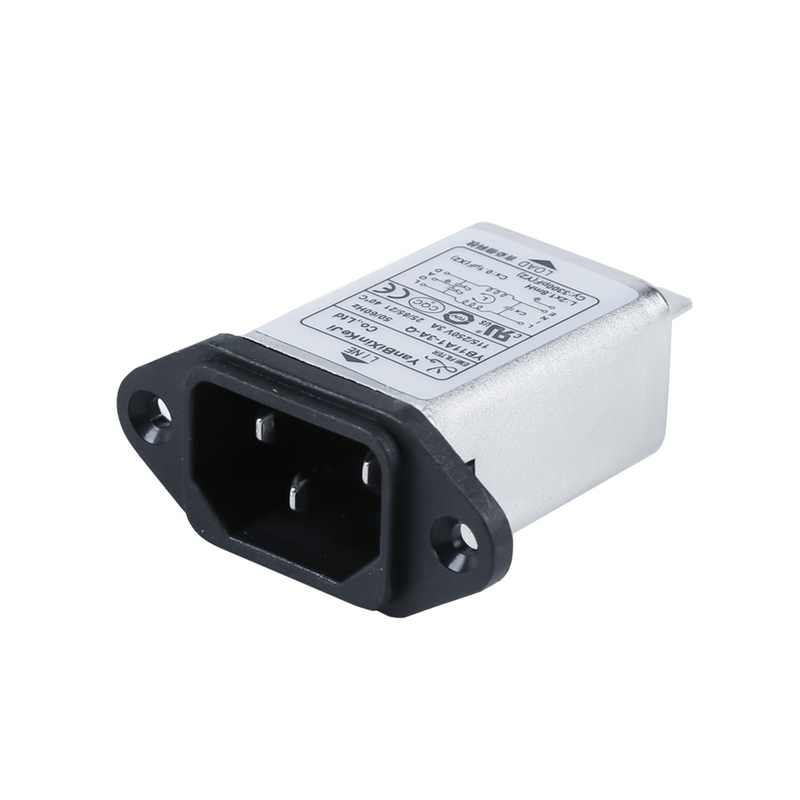 Multifunctionele EMI-inlaatfilters 110V/250V 3A Low Leakage Current Socket IEC-ruisfilter