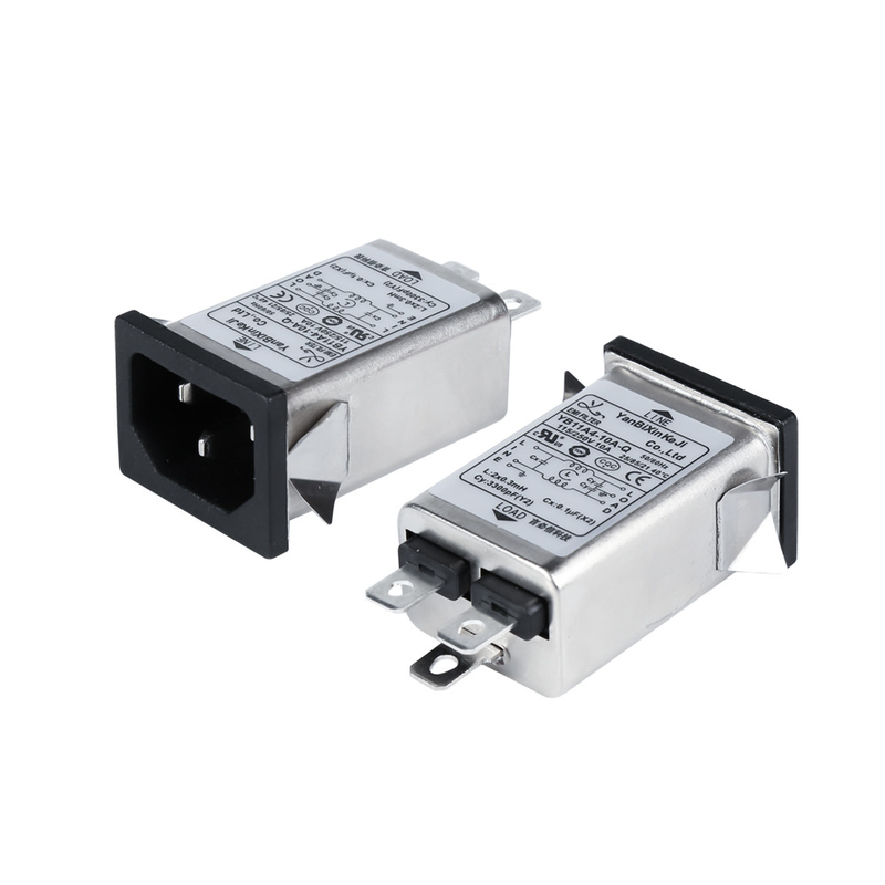 YB11A4-10A-Q 110V / 250V plug-in EMI-filter IEC-inlaatfilter voor medische apparatuur