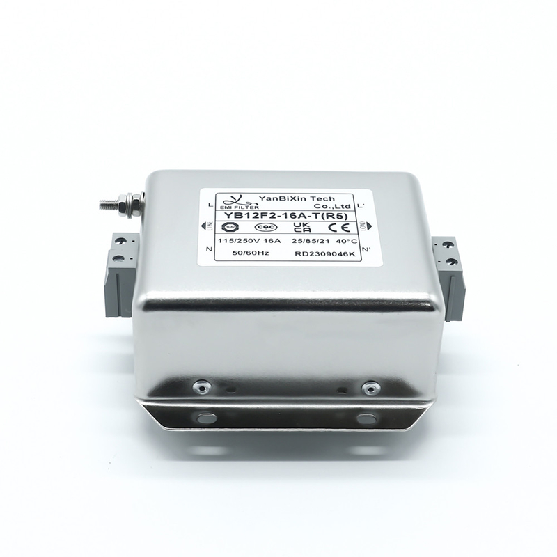 YB12F2 15amp 220V enkelfasiefilter Din Rail RFI-filter voor automatiseringsapparatuur