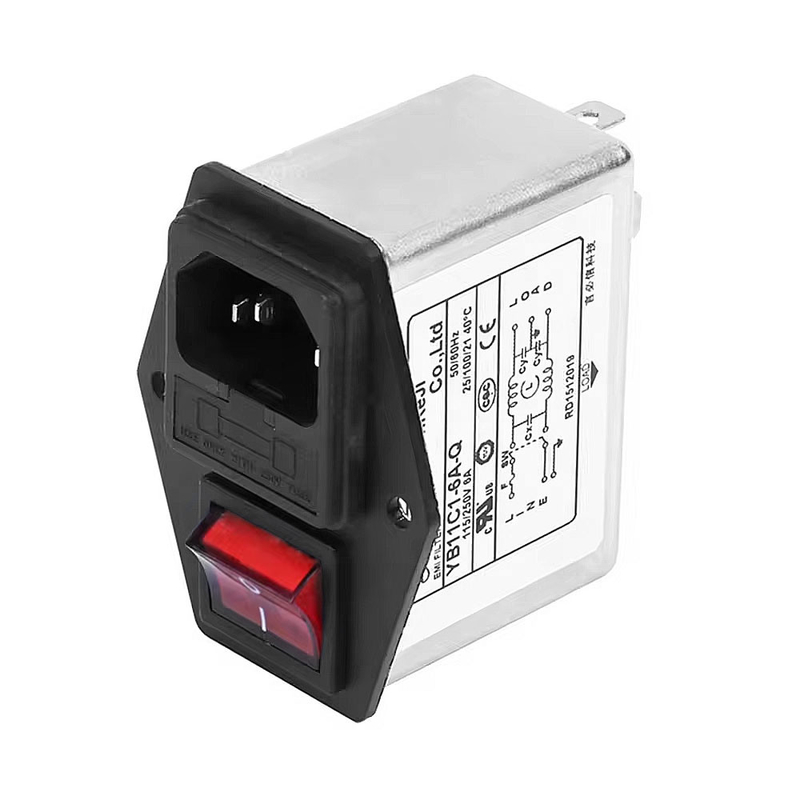 Direct verkopen van IEC-afsluitfilters voor wisselstroom, laagdoorlaat en eenfasige EMI-filtering