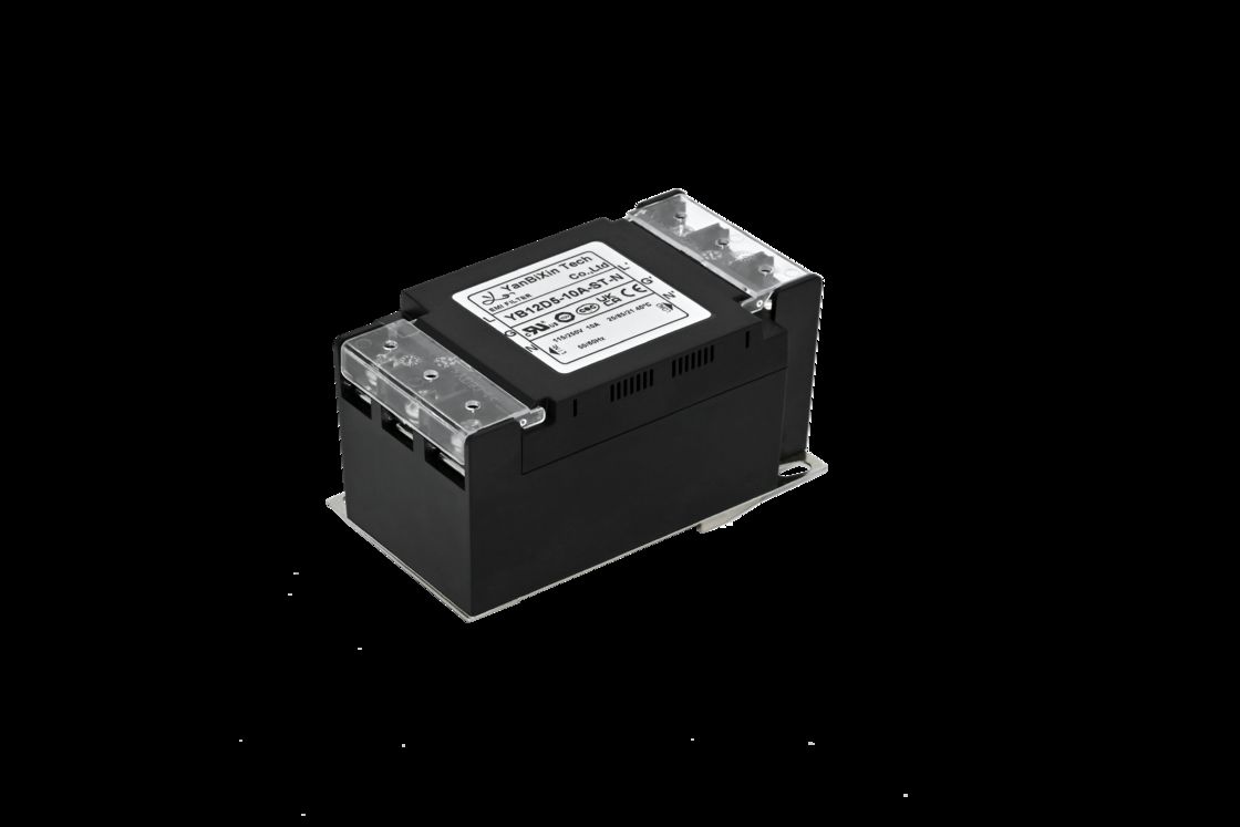 Eenfasige filter Veilige kunststof behuizing EMI/EMC-filter met klemmenblokafdekking