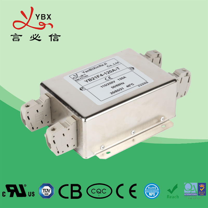 de Filter van het de Wisselstroomlawaai van 120V 30A 250VAC/AC Lijnemi Filtermetaalgeval
