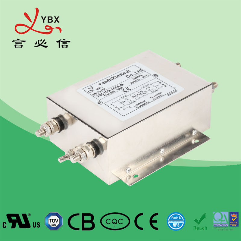 de Filter van het de Wisselstroomlawaai van 120V 30A 250VAC/AC Lijnemi Filtermetaalgeval