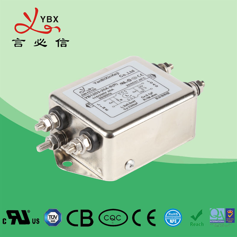 De lage AC RFI van de Pas3a Draad Filter van de Machtslijn 120V 250V paste de Dienst aan