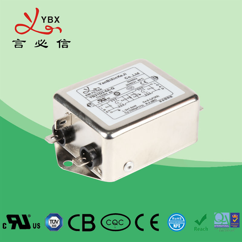 de Machtsemi EMC van 10A 115V Filter Enige Fase met Verhoogde Vermindering